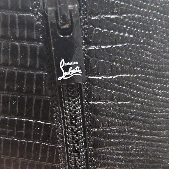 Christian Louboutin Black Heeled Boots with Red Soles - Picture 2 of 10